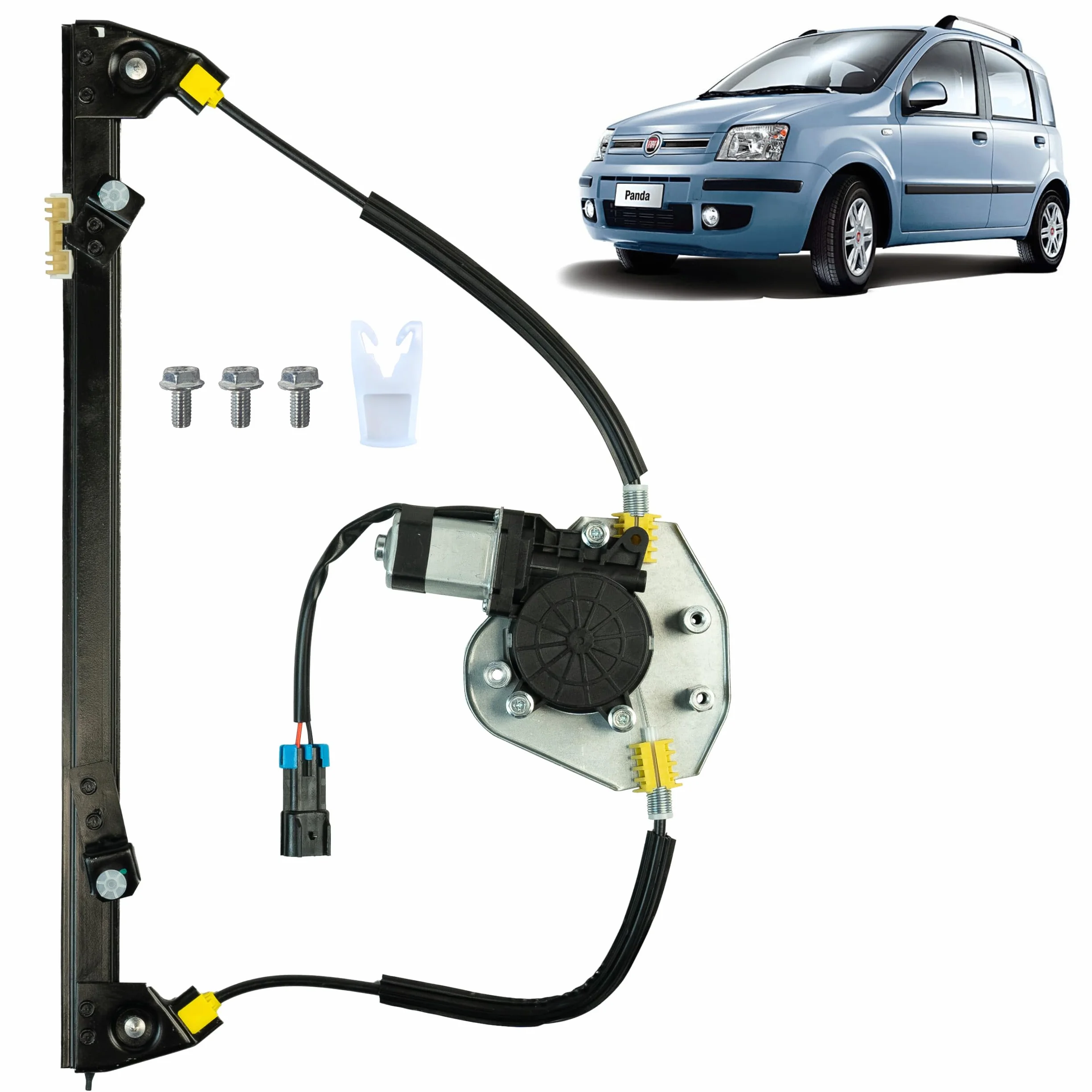STARKIT PERFORMANCE Alzacristallo compatibile Fiat Panda 169 2003-2012 Antieriore Sinistro 46803652 51846385