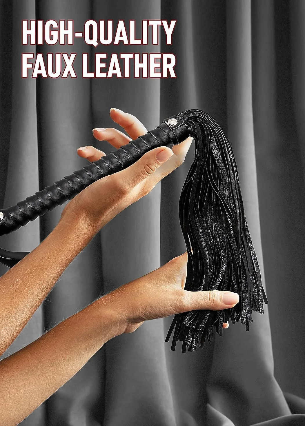 Frustino In Pelle Nera Sex Toys Accessorio Regalo Per Uomo Donna