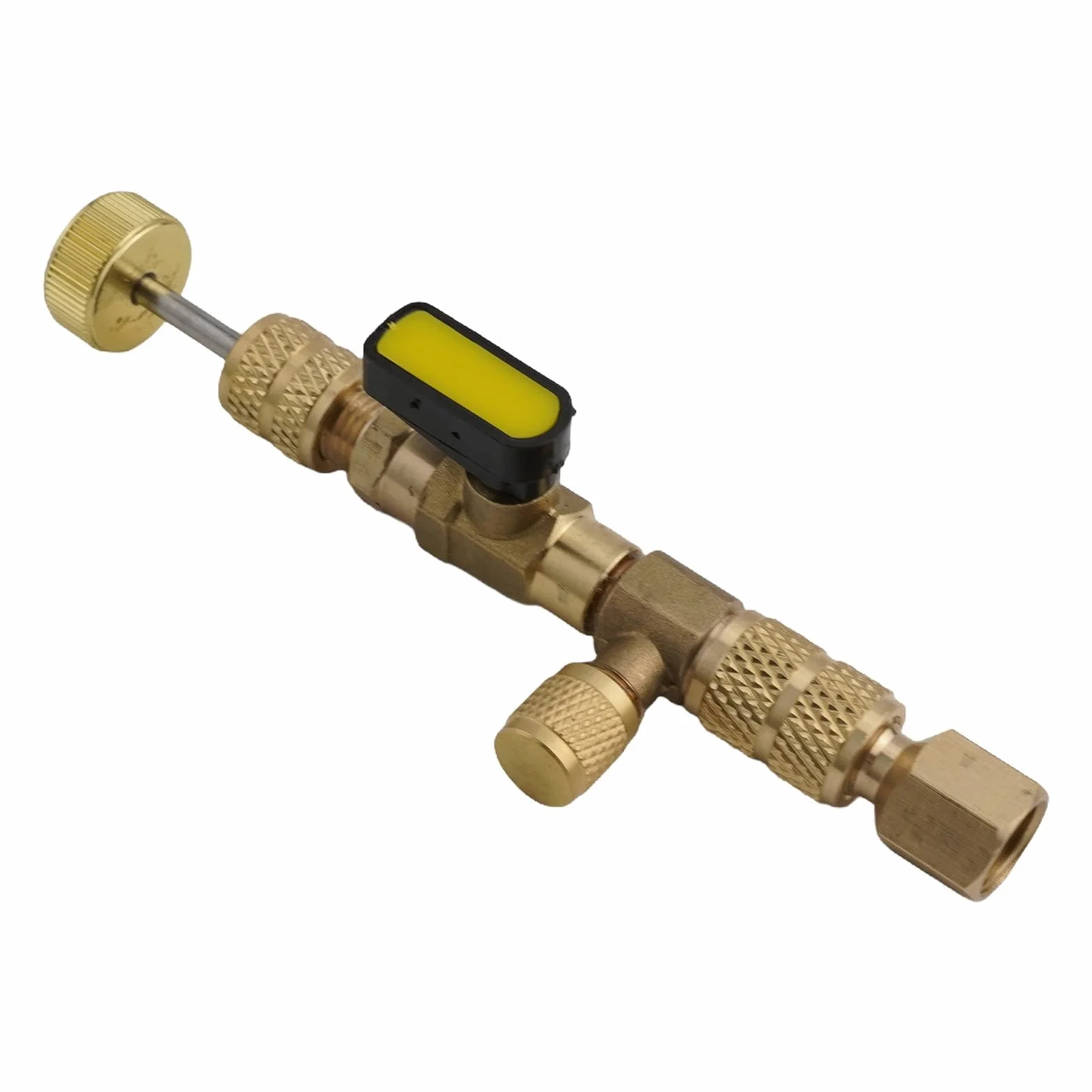 Kit di montaggio con doppio adattatore SAE 1/4 e 5/16 pollici per condizionatori d'aria HVAC R12 R22 R404 R407 R410 R32