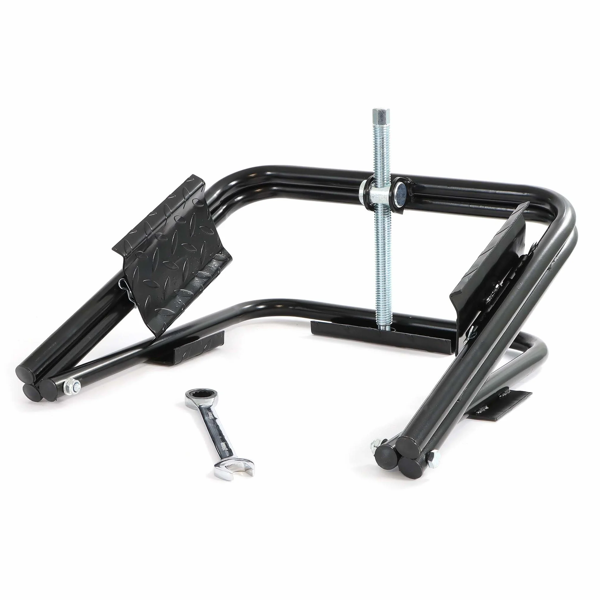 Wiltec Cric per camper fino a 1360 kg, livellatore per caravan con pneumatici da 13"-15", in acciaio robusto, con chiave di serraggio, stabilizzatore per camper, caravan,motorhome