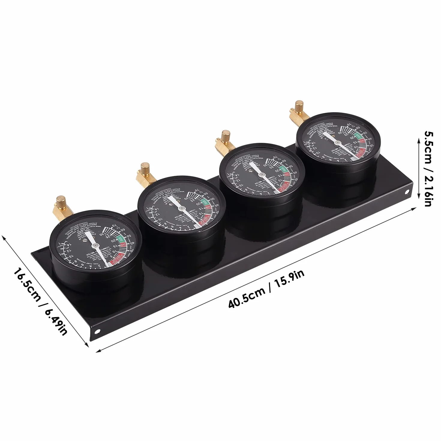 Uten Tester Pressione Carburante per Auto Moto, Sincronizzatore Carburatore per Vuoto Set di Strumenti con Adattatore e 4 Manometro