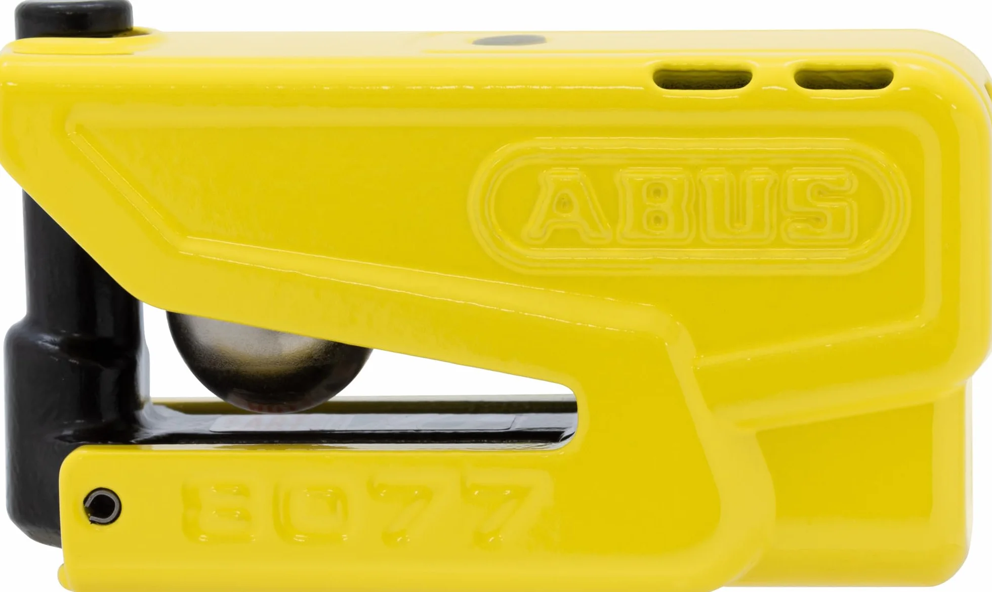 ABUS Lucchetto a Disco Freno Granit Detecto XPlus 8077 2.0 – Serratura per Moto con Allarme e preallarme Intelligente – in Acciaio temprato – per la Protezione di Moto di Alta qualità – Giallo