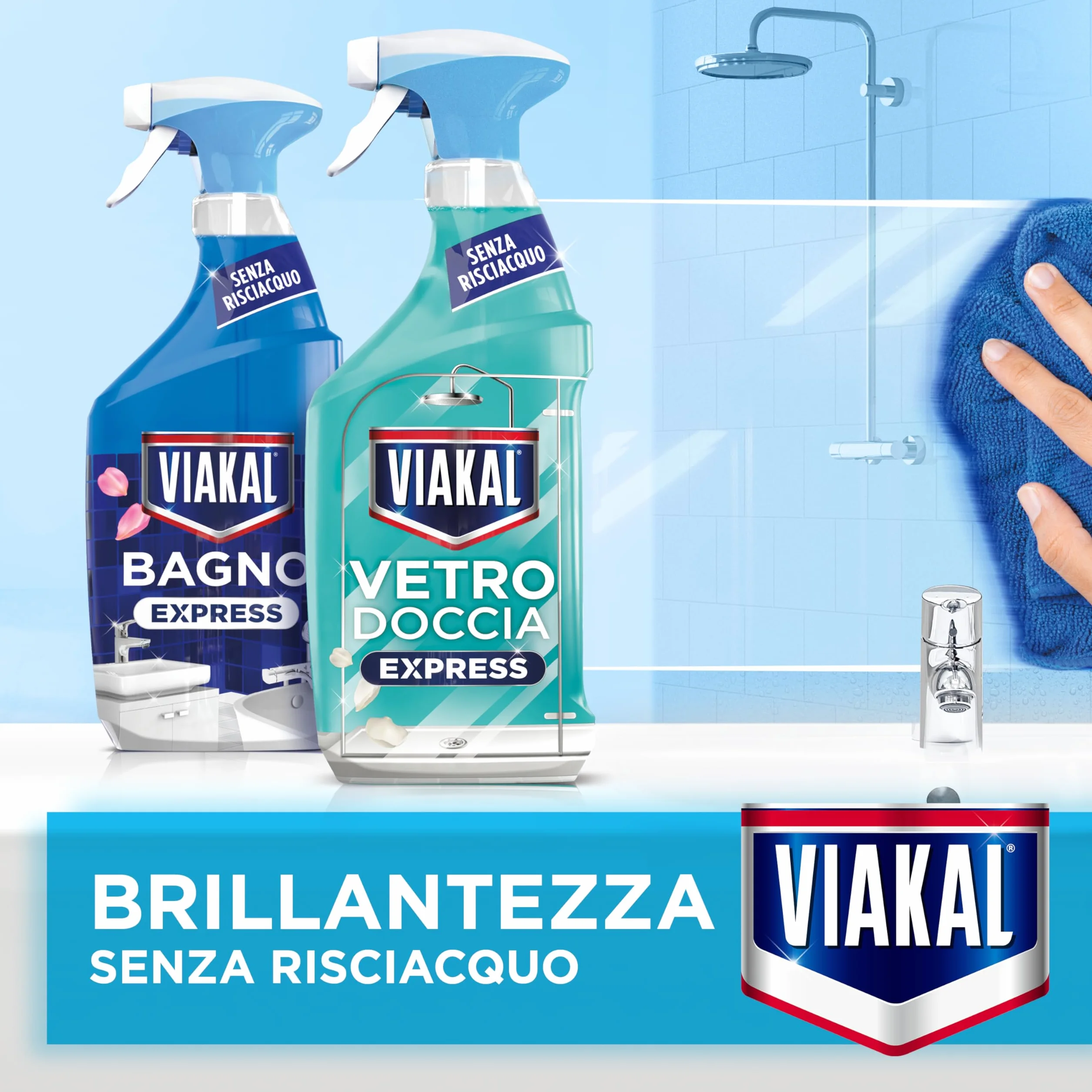 Viakal Spray Classico Anti-goccia 800ml Anticalcare Bagno