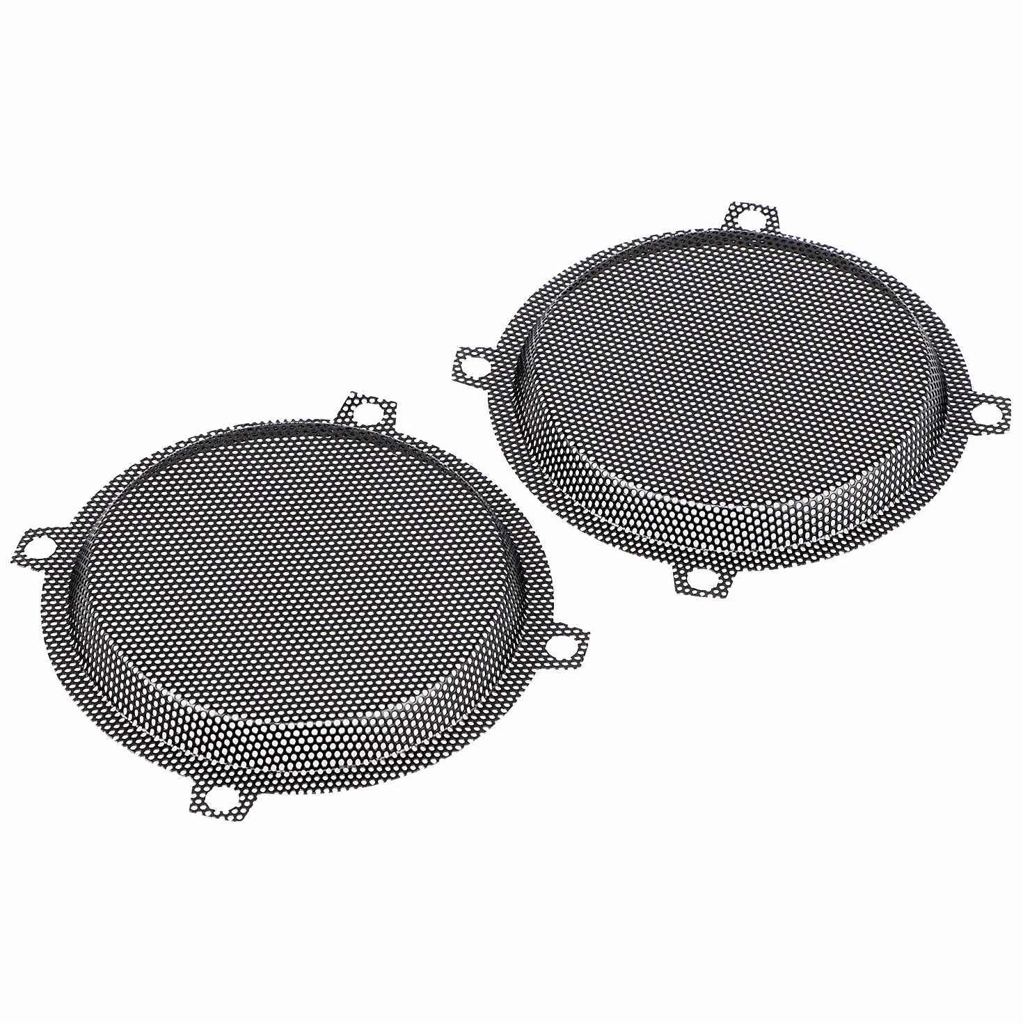 Griglie per altoparlanti anteriori di ricambio in rete metallica, colore nero, per Harley Touring Electra Glide Street Glide Trike 1996-2013, nero