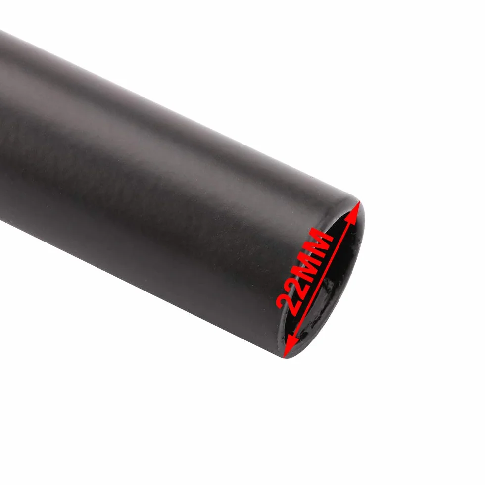 Manubrio Moto Piega Bassa 22mm Uniwersalny do Sportster XL 883 1200 Bobber Custom Chopper Softail Dyna Nero