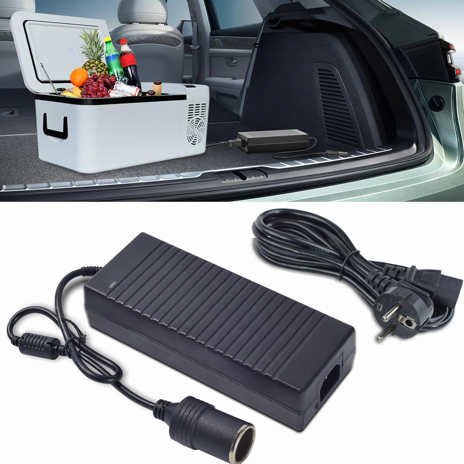 Adattatore 220V a 12V Accendisigari 10A 120W Alimentatore Convertitore per Auto