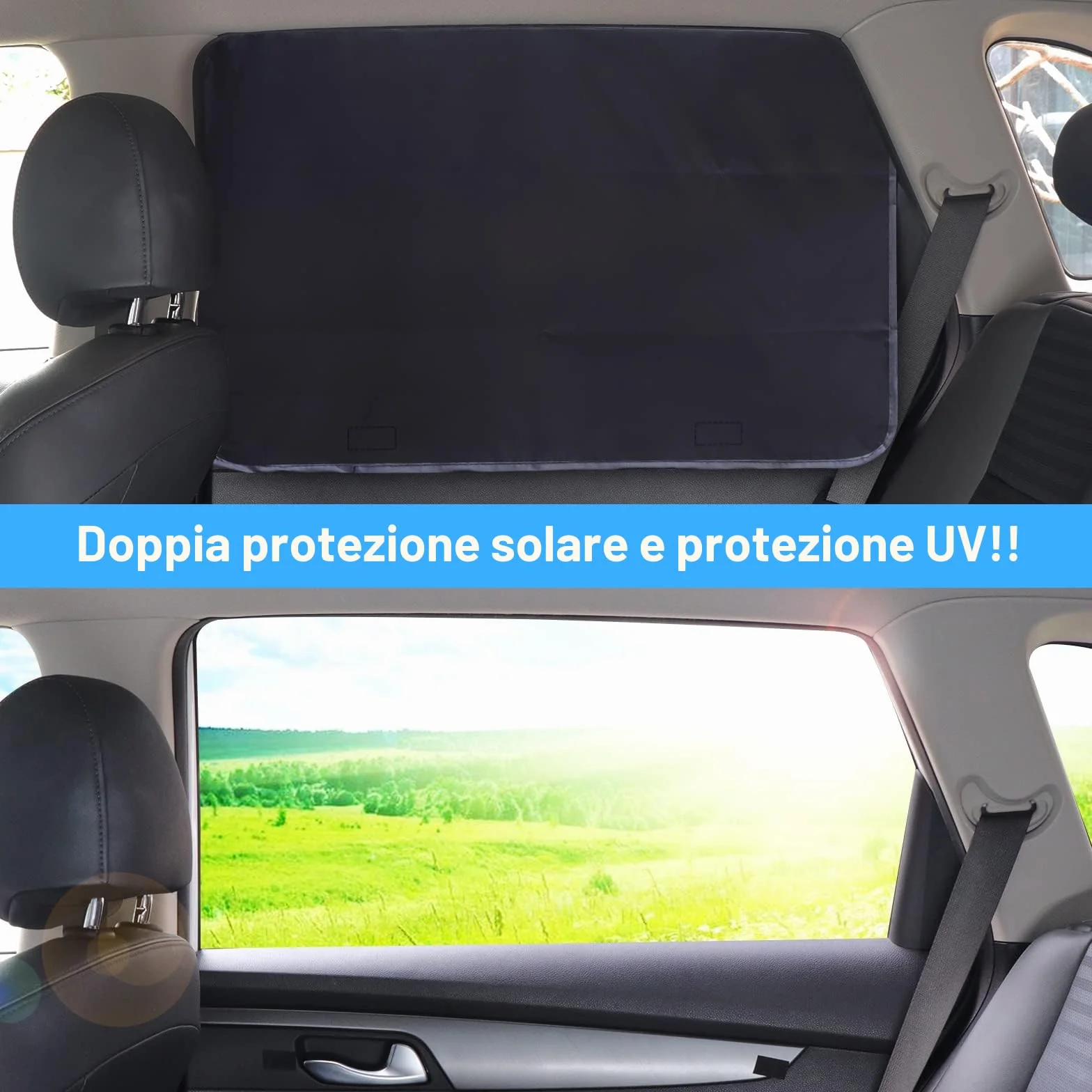 Tevlaphee Protezione Solare Auto, Magnetica con Protezione UV Tenda Finestra per Bambini Adulti e Animali domestici, Blackout Fenster