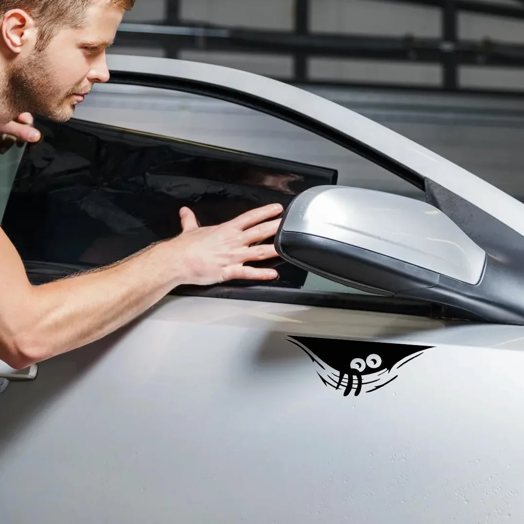 Adesivo Divertente Mostro con Gli Occhi, 4 pezzi Mostro Spia Adesivo per Auto Mostro che Sbircia, Decalcomanie per Decorazione Auto, autoadesiva Decalcomanie Autoadesivo per l'automobile