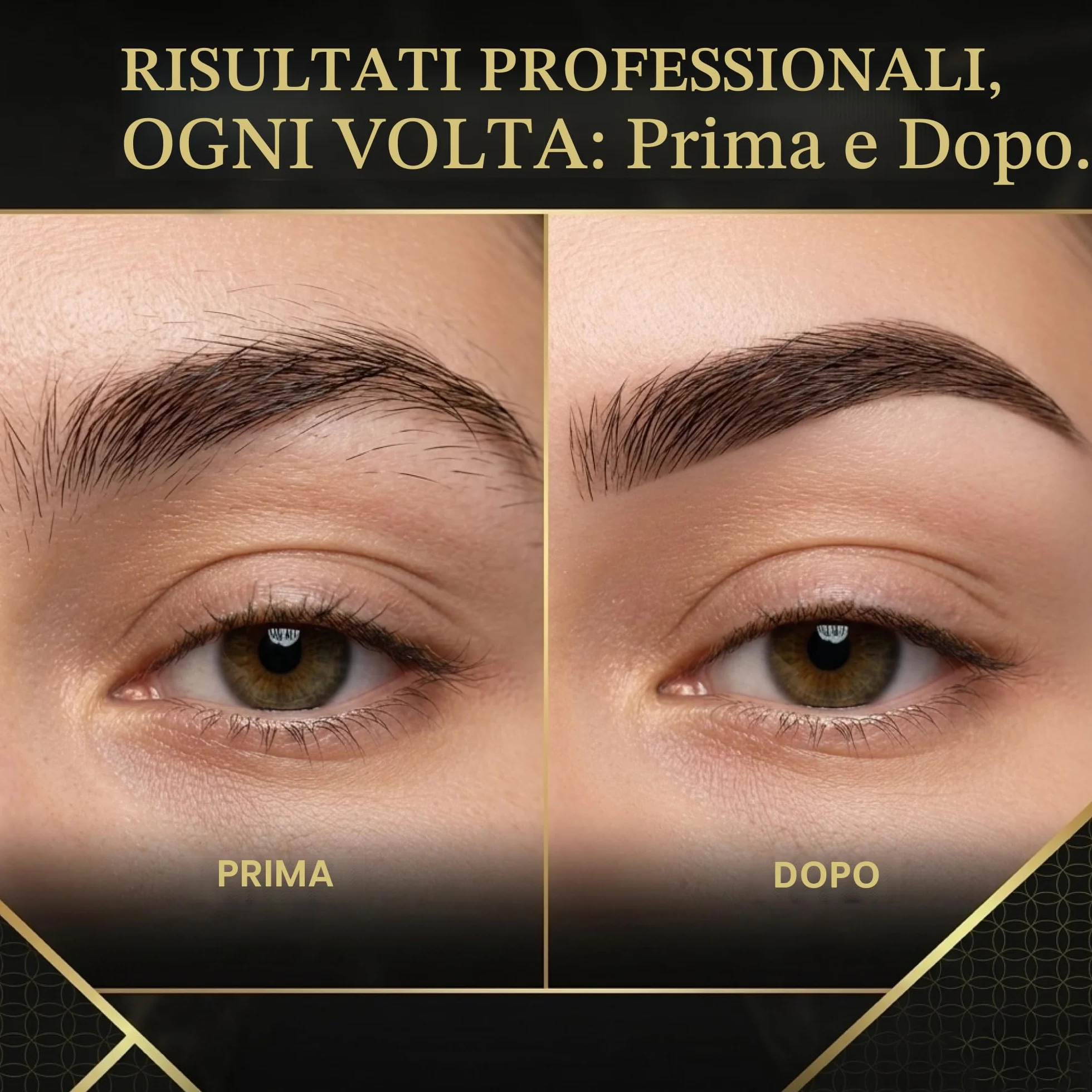 OCBA 4 pezzi Pinzette per sopracciglia professionali in acciaio inossidabile a punta e angolate