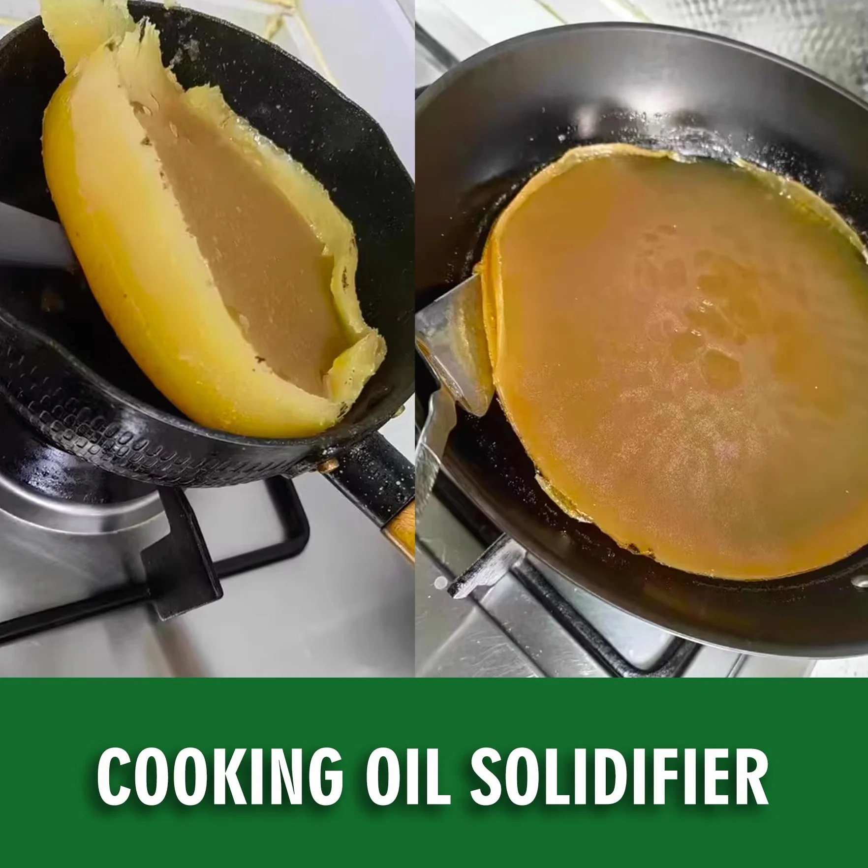 Polvere di Solidificazione per Olio da Cucina 340g - Smaltimento Ecologico Oli di Frittura