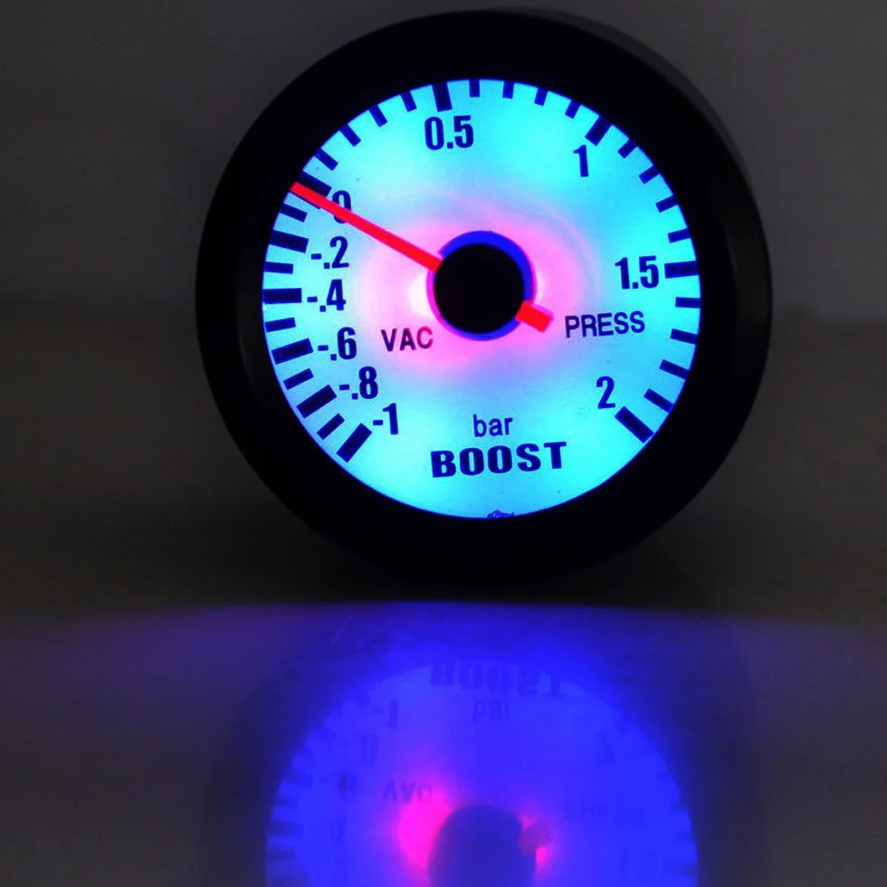 E Support 2” 52 mm Indicatore universale con luce LED per auto