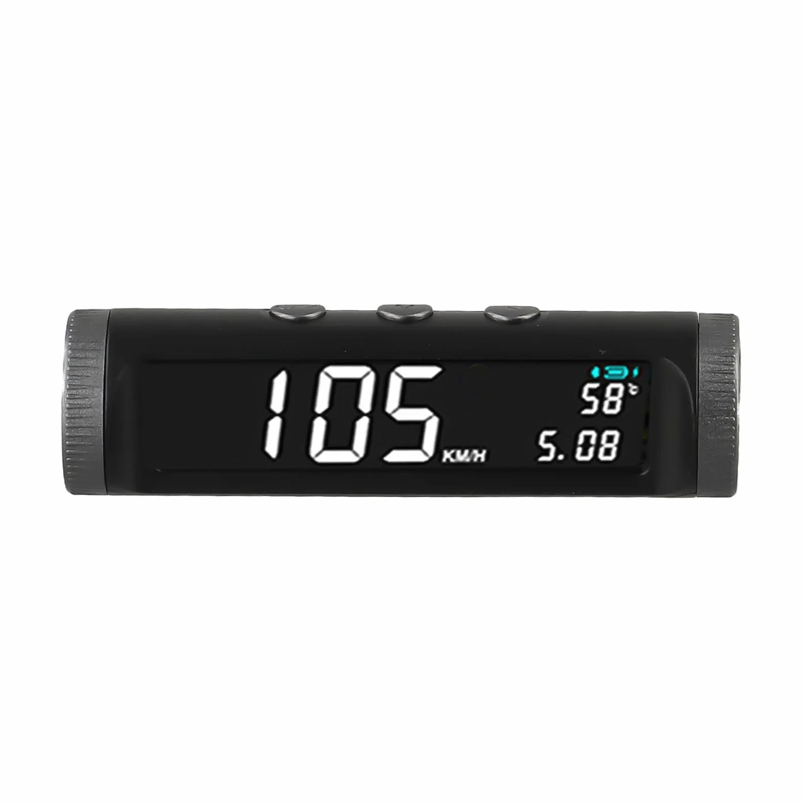 HUD Head Up Display per auto a energia solare wireless con tachimetro GPS, proiettore per parabrezza con avvisi di velocità eccessiva, temperatura e orologio per tutti i veicoli