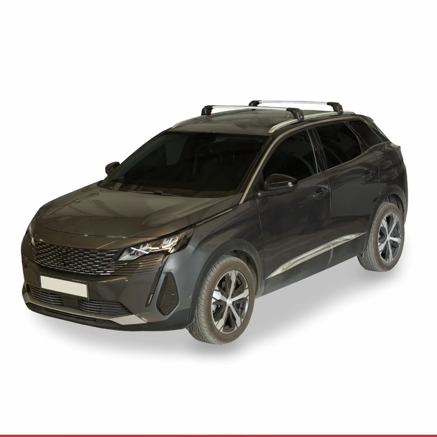 Compatibile con Peugeot 3008 II (P84) Pre-Facelift 2017-2020 Ace-2 Barre Tetto Portapacchi Auto Barre Portatutto Grigo Alluminio 2 Barre