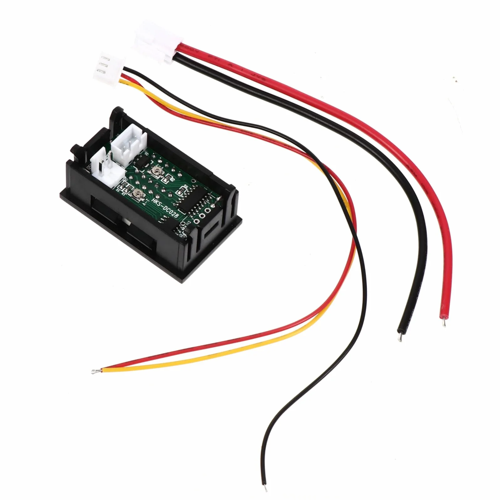 Voltmetro Digitale Doppio Display LED per Batteria Auto, Misuratore di Tensione e Accurato in Plastico, 100a, Adatto per Uso Automobilistico