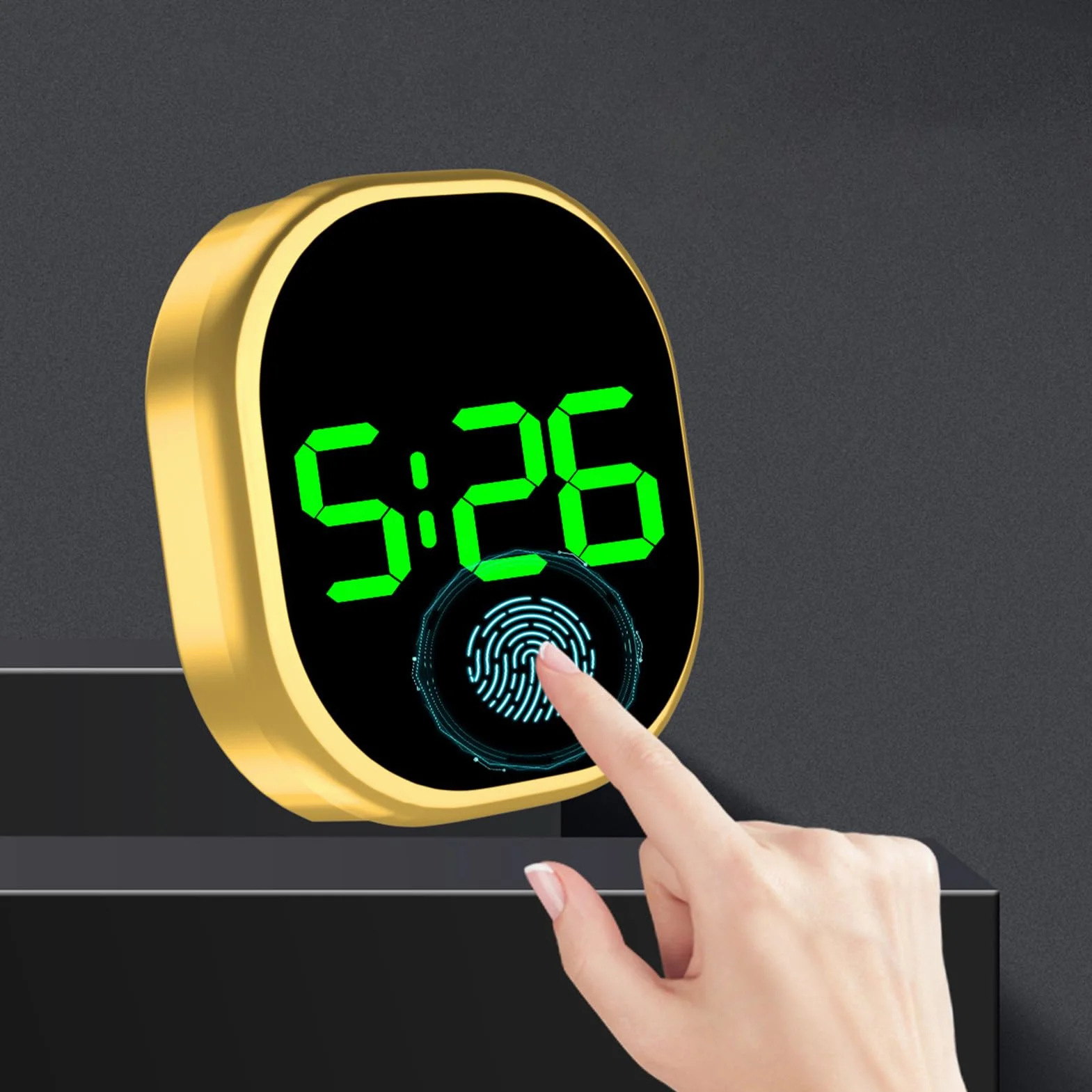 Orologio Adesivo per Cruscotto Auto,Orologio Digitale Automobilistico Adesivo con Display LCD | Orologio Da Tavolo Con Schermo LCD Leggibile Per Auto E Camion