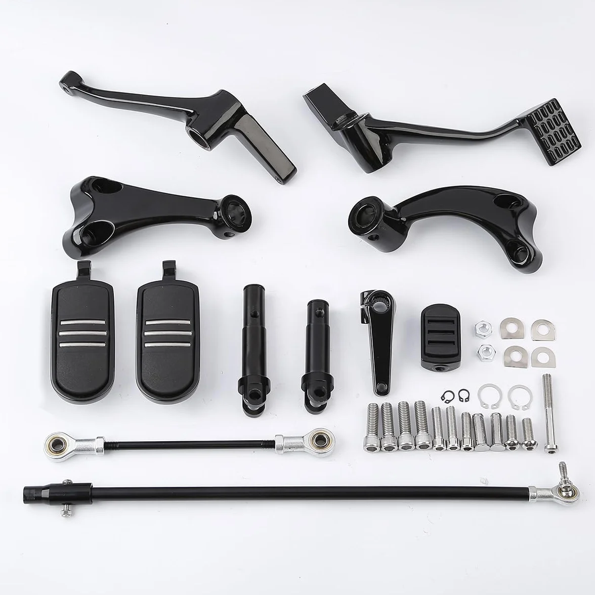 TCMT Comandi di marcia anteriori con leva a cricchetto per Harley Sportster XL 1200 883 2014-2020, stile B