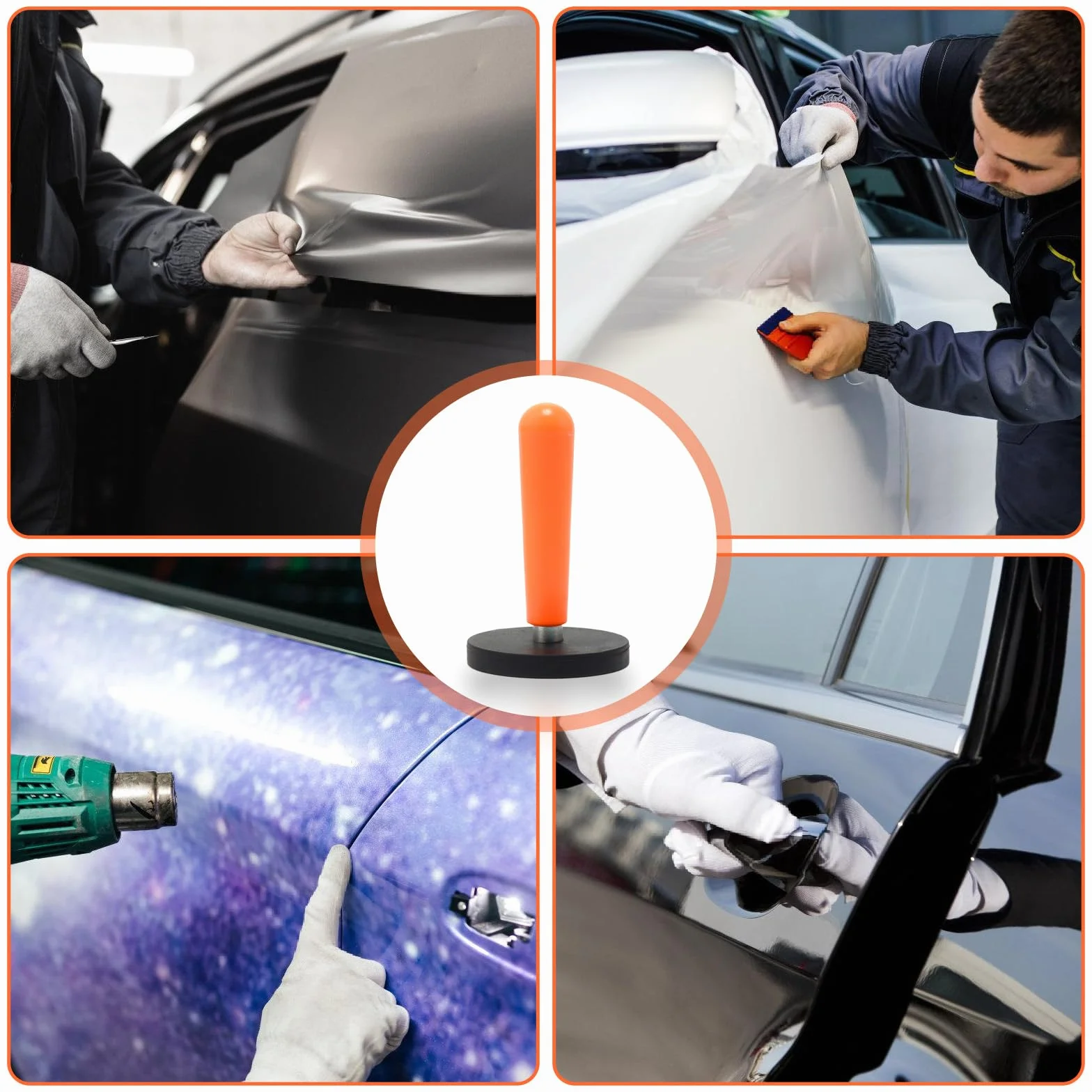 Nizirioo Localizzatore Magnetico A Pellicola D43mm 8 Pezzi per Sign Vinyl, Car Wrapping