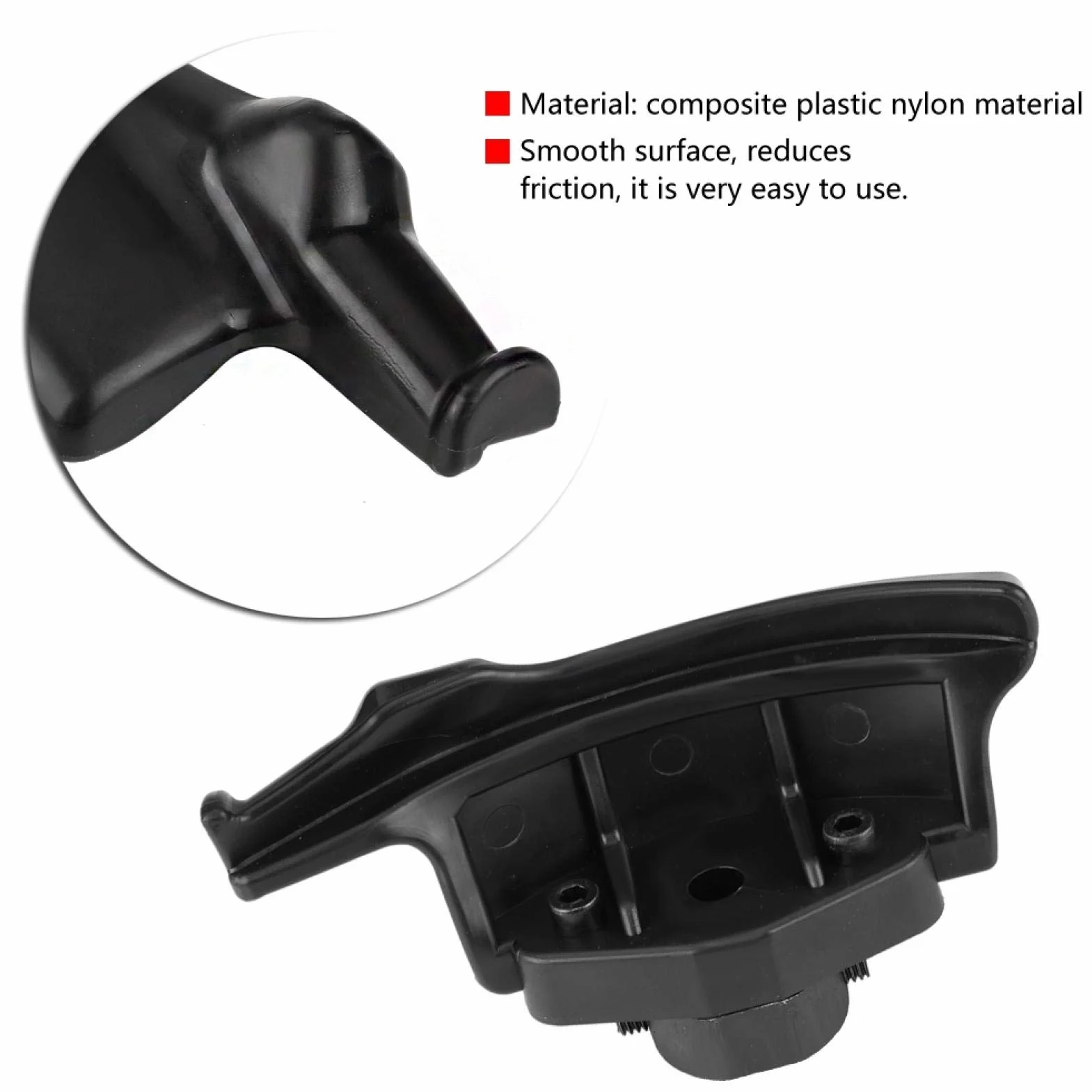 OUKENS Testa di montaggio per smontagomme nero in nylon con montaggio a testa d'anatra 28mm