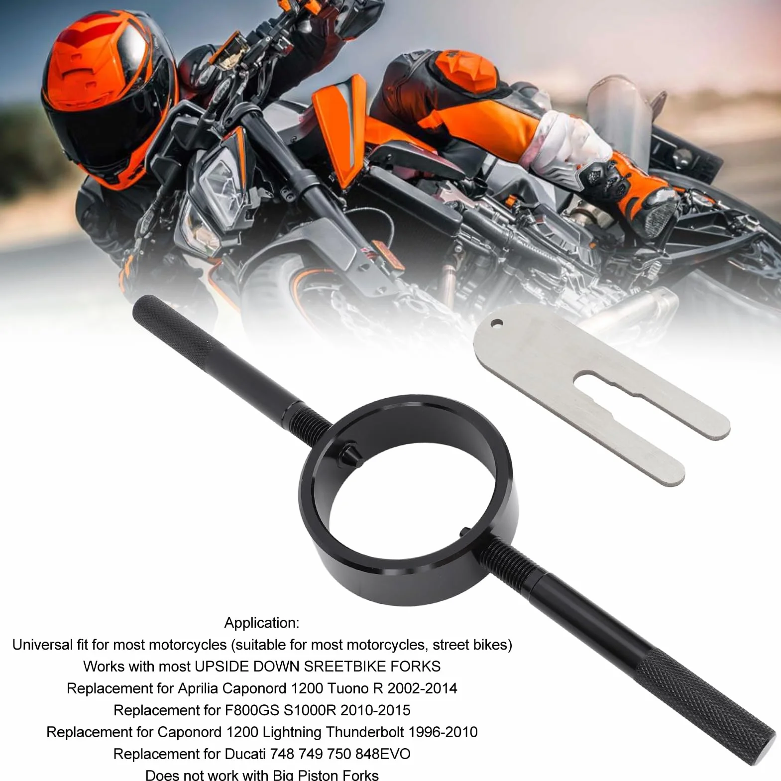 Kit Manutenzione Primaverile Strumento Compressore Molla Forcella Moto Supporto Asta Cartuccia Chiave Perno Radiale Alluminio