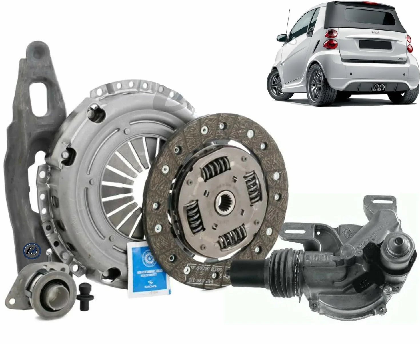 KIT COMPLETO FRIZIONE ORIGINALE SACHS + ATTUATORE PER FORTWO (451)