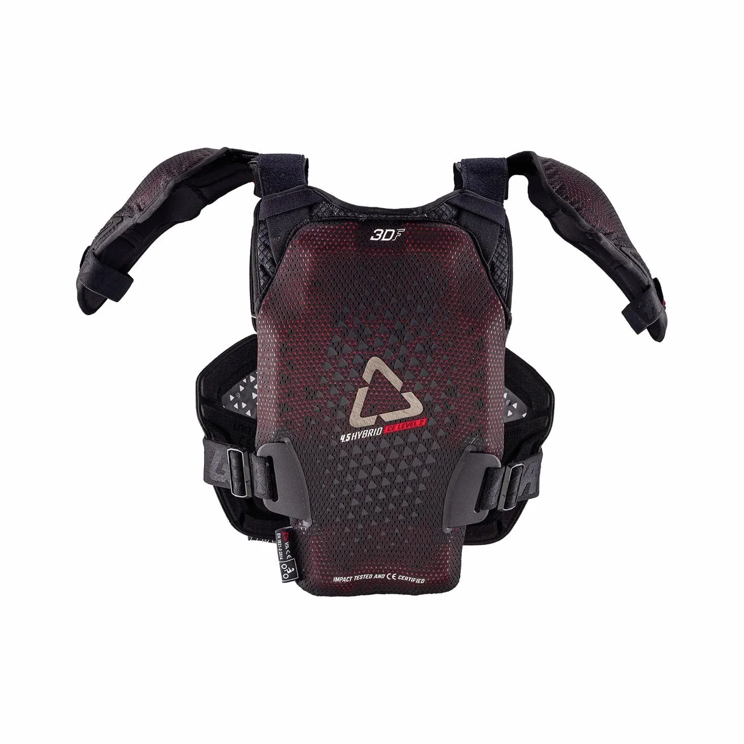 LEATT Pettorina 4.5 Hybrid Pro Junior #S/M 134-146cm Nero