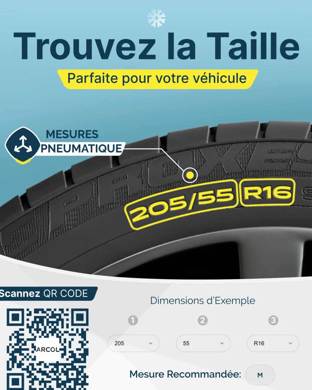 ARCOL Calze da Neve Omologate EN 16662-1 Catene da Neve in Tessuto XL