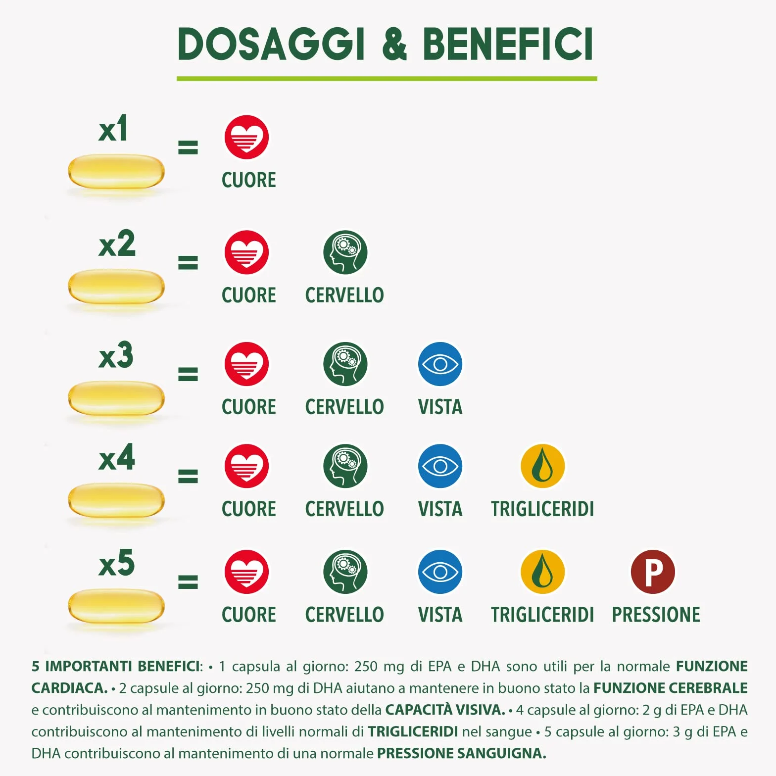 Enervit Enerzona Omega 3 RX 270 Capsule 1g Integratore Omega 3 IFOS Acidi Grassi Cuore Vista Cervello Olio di Pesce 1000mg Senza Glutine