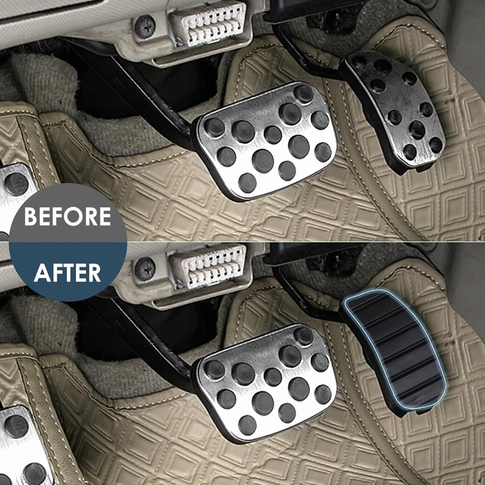 2 PZ Auto Frizione Freno Pedale Gomma Pad Covers per Renault Clio MeganeVauxhall Kangoo Laguna Modus Vivaro per Nissan Primastar Espace Trafic 7700416724 4653100QAC 91159860 Accessori Automobili