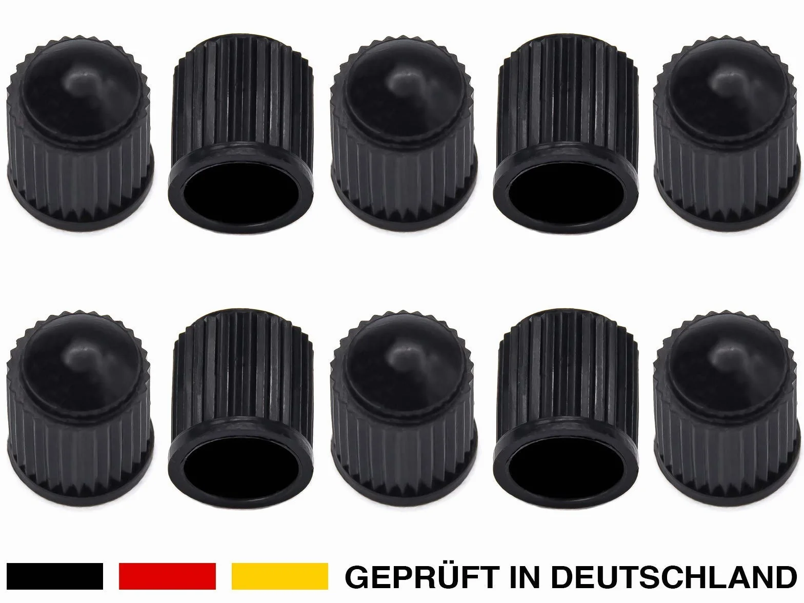 10 tappi per valvole per auto, in plastica resistente, per auto, auto, scooter, camion, carriola, bicicletta, ruota