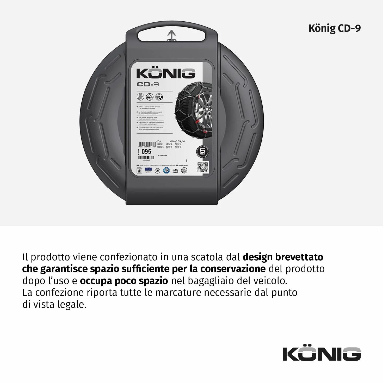KÖNIG CD-9 103 Catene da Neve