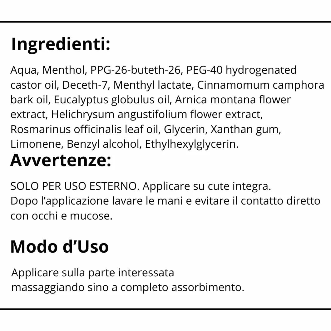 SottoZero Crema Effetto Freddo 200ml Mentolo 4% Arnica Montana Sollievo Gambe Pesanti