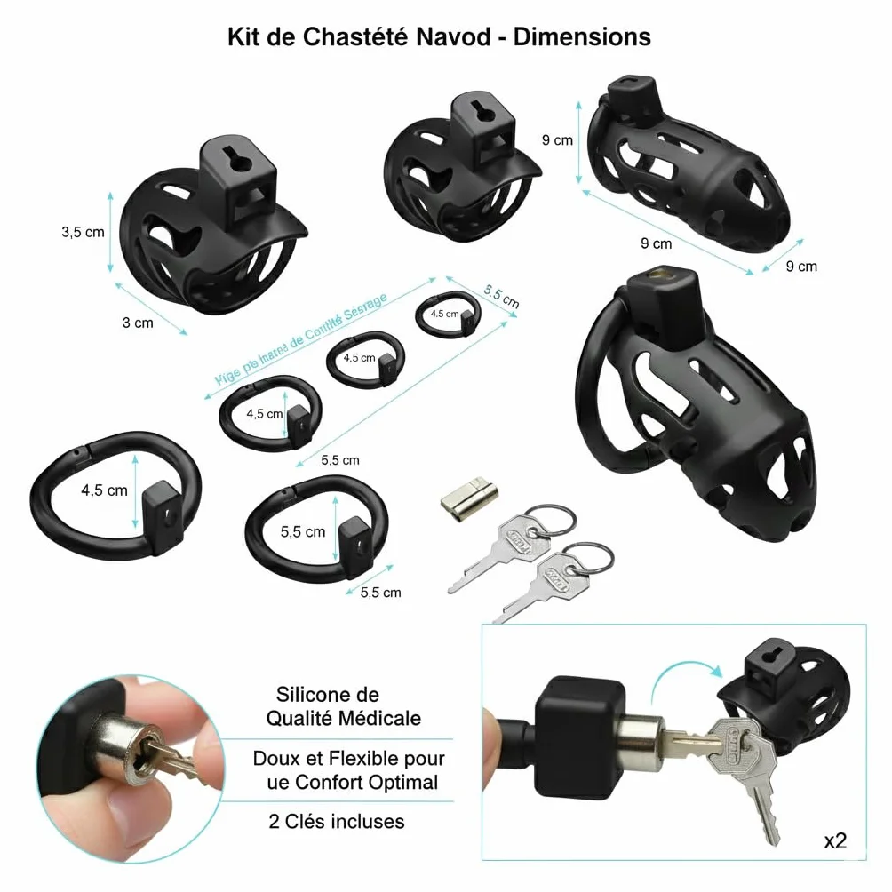 Chastity Cage Gabbia Castità Uomo Cock Cage Cintura Castità Sextoy