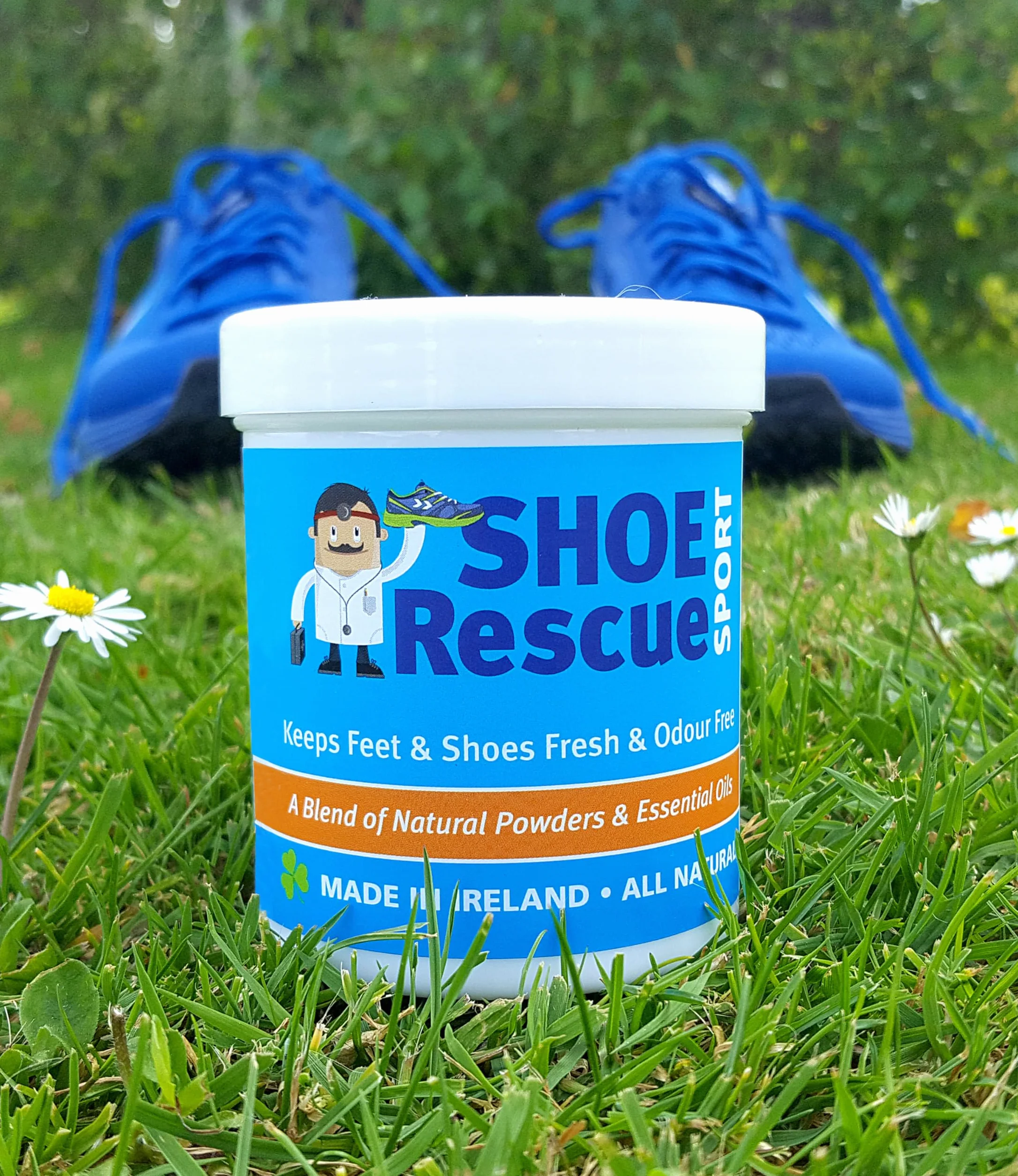 Shoe Rescue Polvere per scarpe 100g Elimina l'odore Deodorante naturale podologo