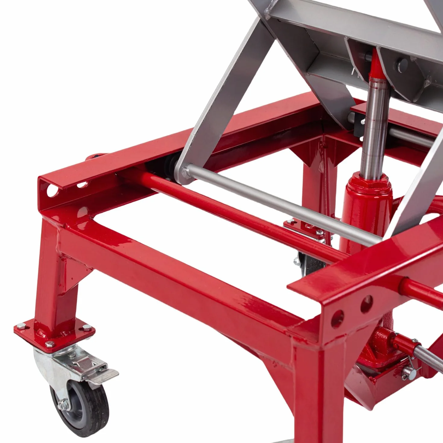 KATSU Tools Cavalletto Idraulico Alzamoto con Ruote, 135 kg