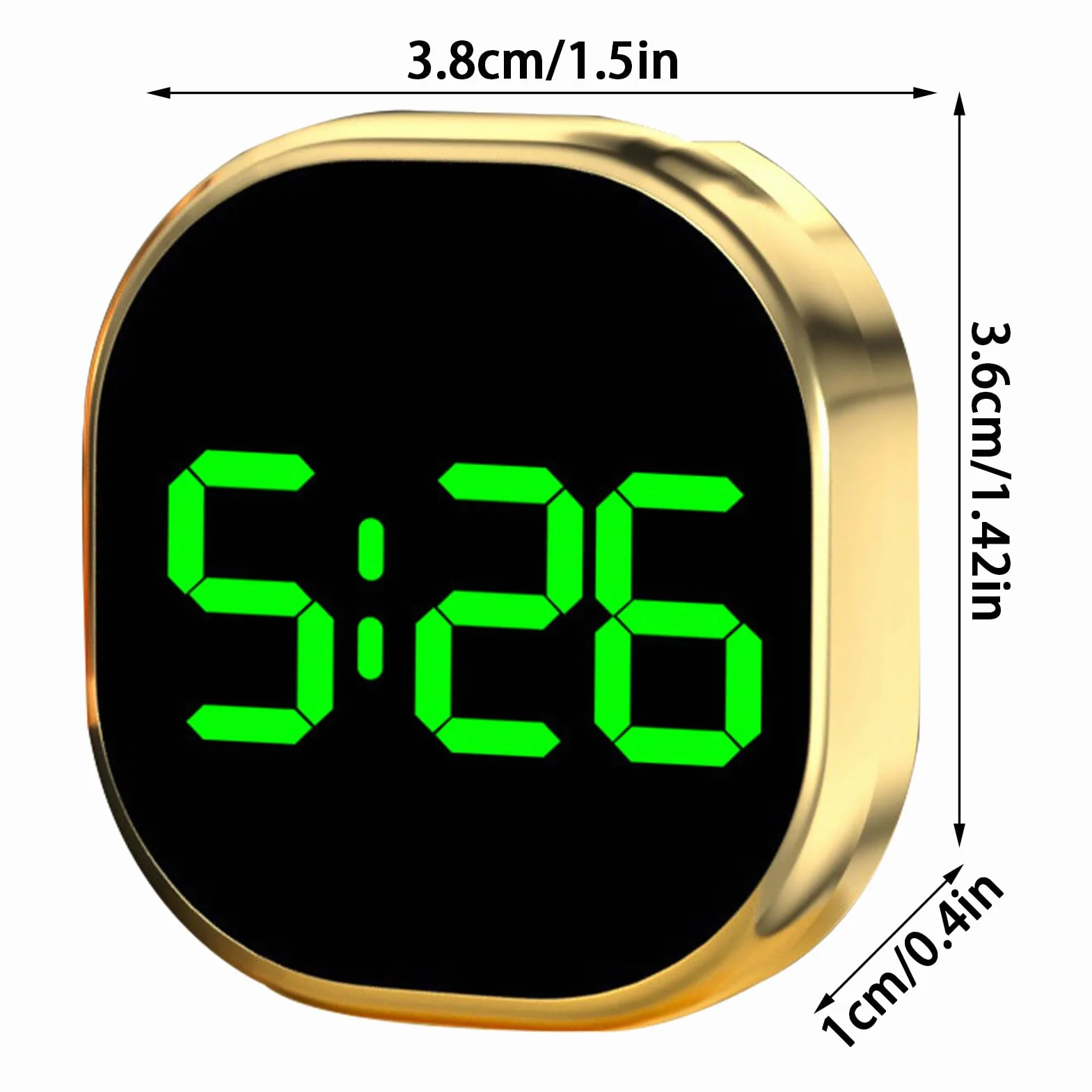 Orologio Adesivo per Cruscotto Auto,Orologio Digitale Automobilistico Adesivo con Display LCD | Orologio Da Tavolo Con Schermo LCD Leggibile Per Auto E Camion