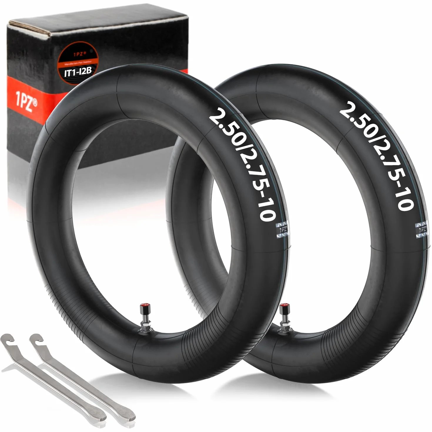 1PZ 2.50/2.75-10 Camere d'Aria per Honda CRF50 Razor MX500 2 Pezzi | Compatibile con 2.50-10, 2.75-10, Razor MX650, Suzuki JR50 DRZ70, Motovox MVX70 e Moto da Cross