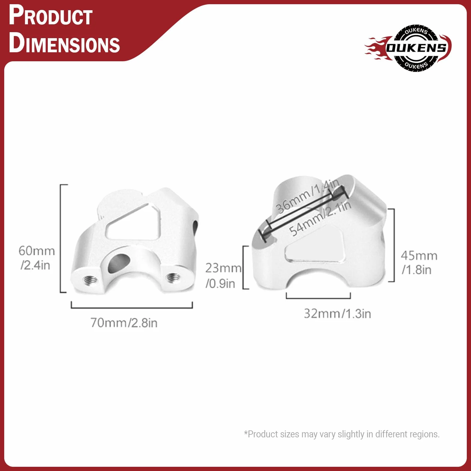 OUKENS Manubrio Riser 30 mm R1200GS R1250GS Adattatore Montaggio Morsetto