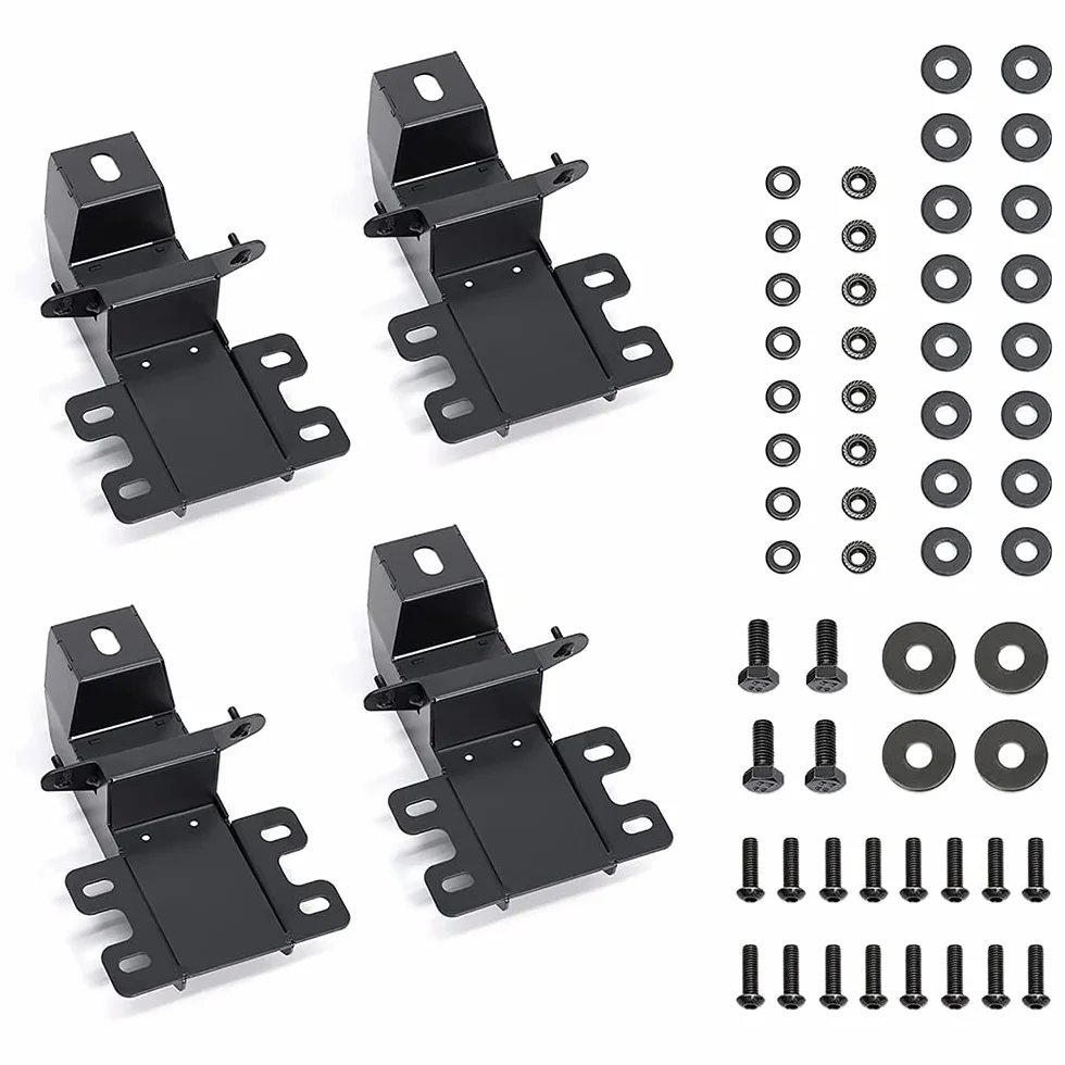 Pedane Nerf Step Bar, gradini Laterali Black Bolt-on Rock Sliders compatibili con Jeep Wrangler JL JLU 2018-2022 Accessori Sport Sahara Rubicon 2 Porte
