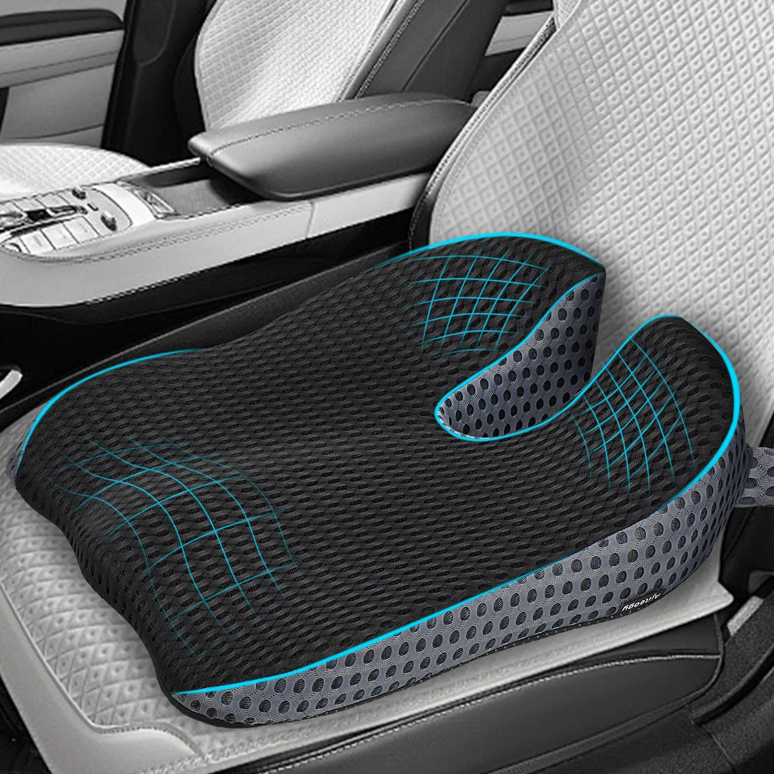Memory Foam Cuscino Sedile Auto Guidatore Postura Adulti Accessori Viaggio Universali