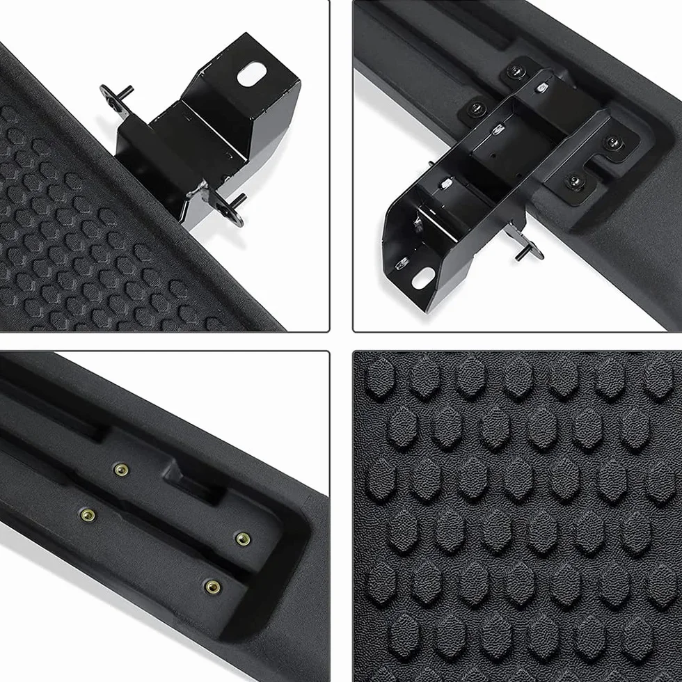 Pedane Nerf Step Bar, gradini Laterali Black Bolt-on Rock Sliders compatibili con Jeep Wrangler JL JLU 2018-2022 Accessori Sport Sahara Rubicon 2 Porte