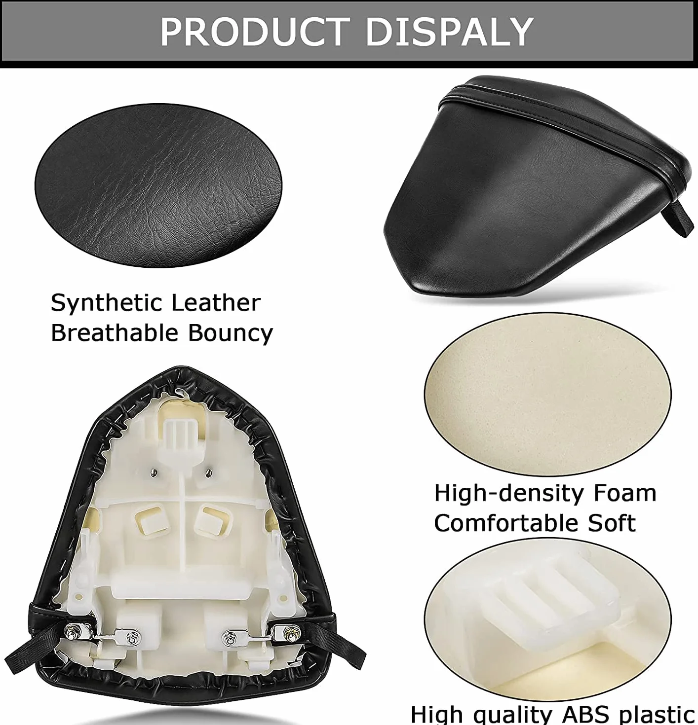 Motocicletta Morbido Cuscino posteriore Sedile Posteriore Sedile del Passeggero per Yamaha YZF R6 2006-2007