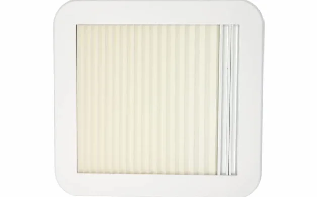BERGER Lucernario 40x40 Oblò trasparente per roulotte Camper Camping con Ventilazione Forzata 28-50mm