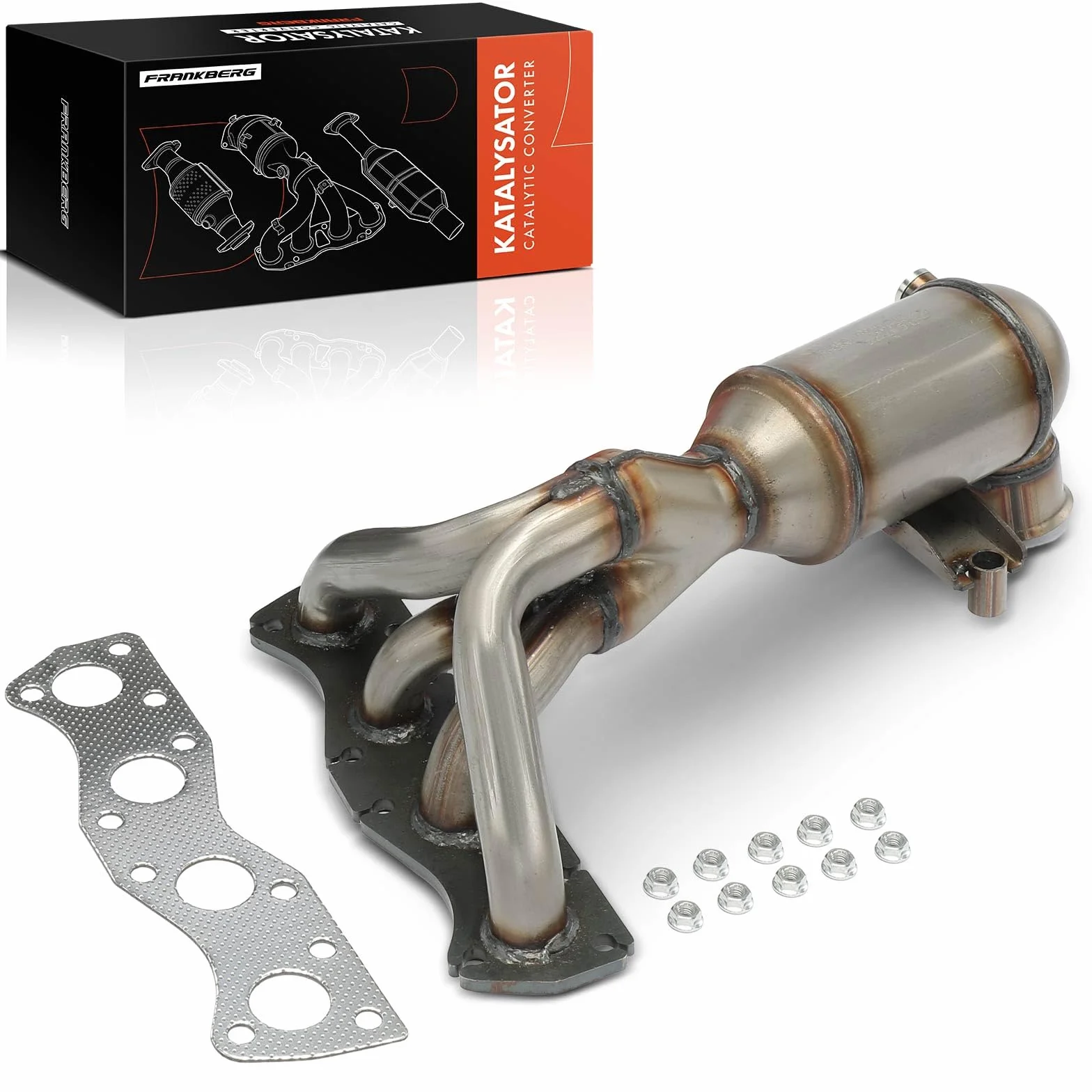 Frankberg Convertitore Catalitico Benzina Compatibile con C3 Picasso SH 1.4L 1.6L Min.i R56 1.4L 1.6L Min.i Cabriolet R57 1.6L 207 WA WC 1.4L 1.6L 308 CC 4B 1.6L Replace# 1609163980