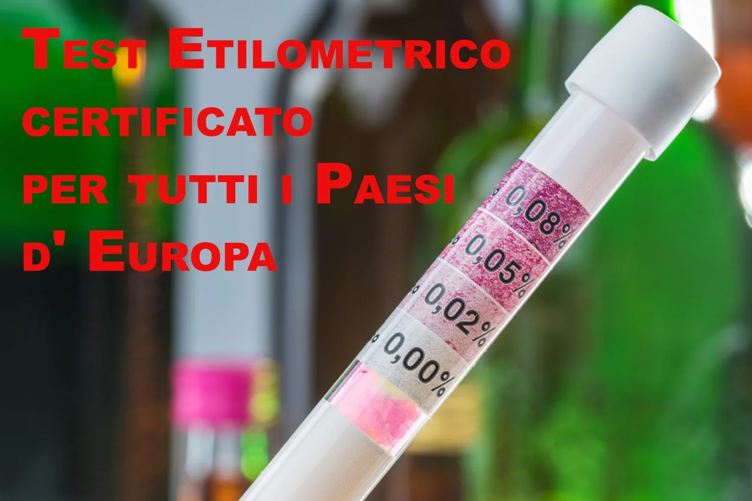 Etilometro Portatile Certificato One Step 2 - 4 Intervalli di Misurazione per Italia ed Europa