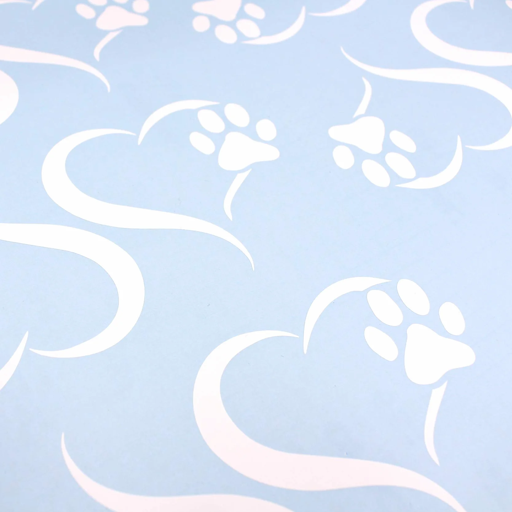 Finest Folia - Set di 2 adesivi a forma di zampa di cane e cuore, 10 x 11 cm, per auto, moto, computer portatile, mobili (K017 Bianco)