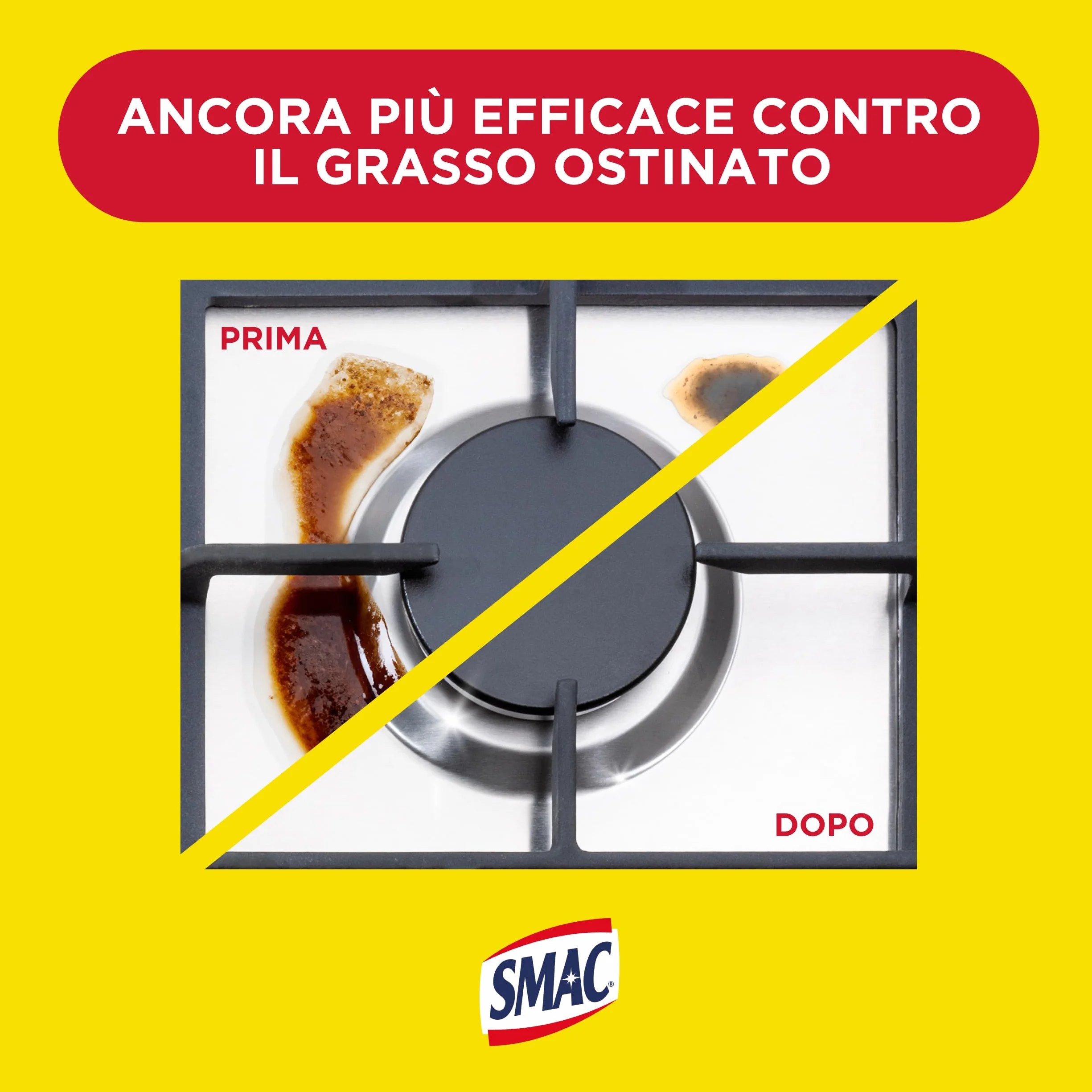 Smac Sgrassatore Cucina al Limone Spray Multisuperficie Zero Aloni 650 ml x 12