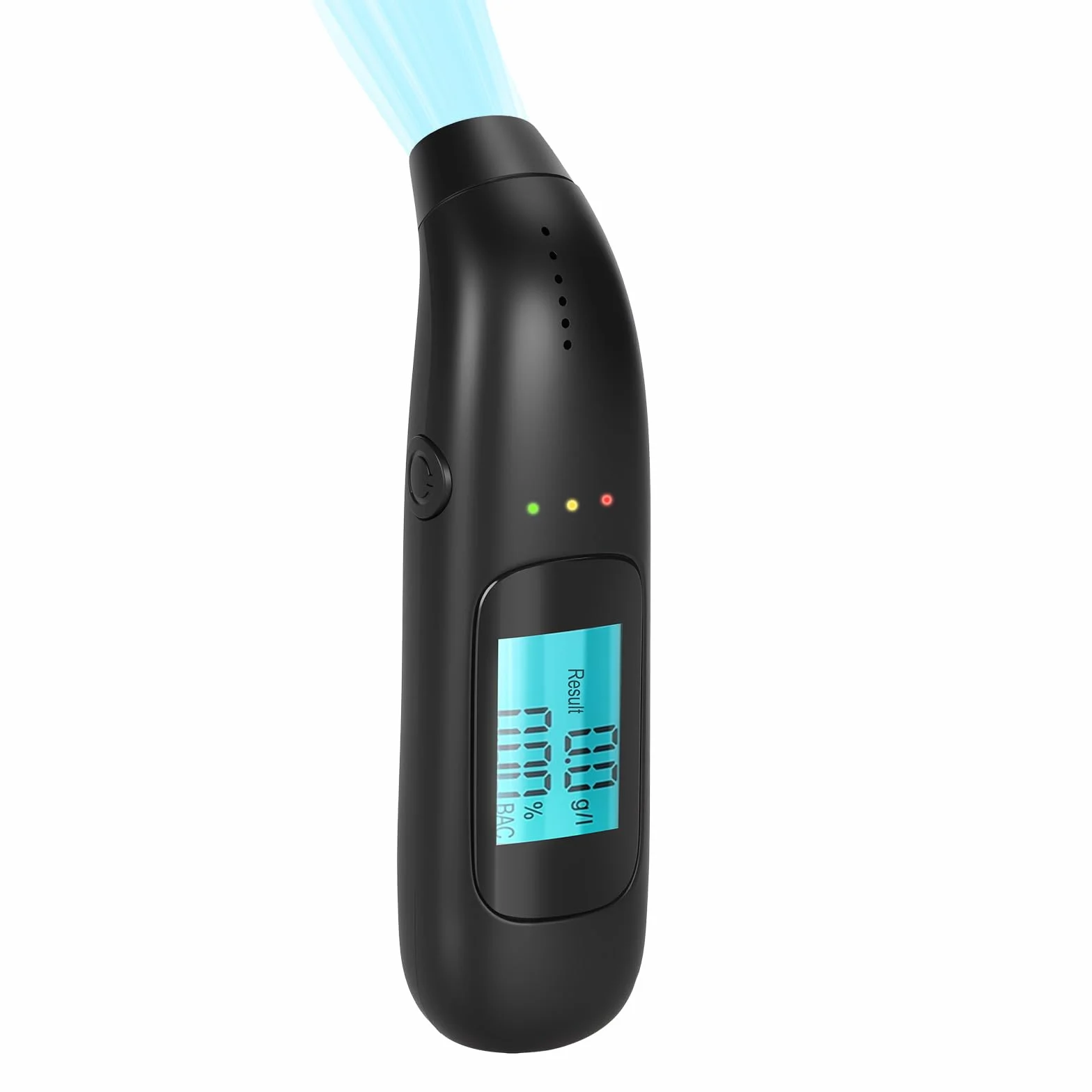 Etilometro Portatile,Alcol Test,con Digitale Display LCD,Manuale Incluso,Senza Boccagli,Design Compatto,Test di soffiaggio,Etilometro per Uso Personale e Professionale