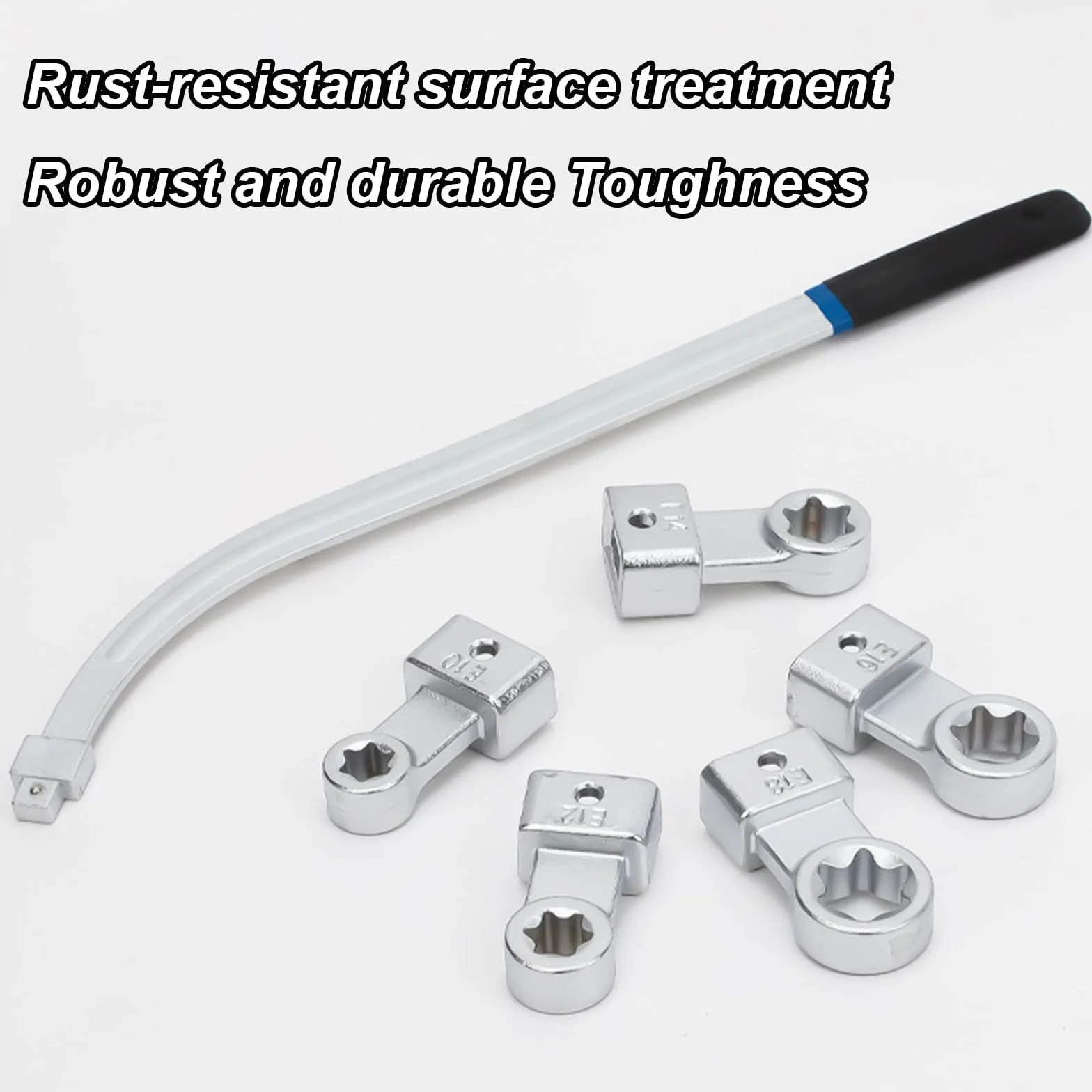 Set di 15 chiavi per cintura, 45 cm, regolabile, tendicinghia del motore, con Torx e prese a 12 punti, per riparazioni automobilistiche