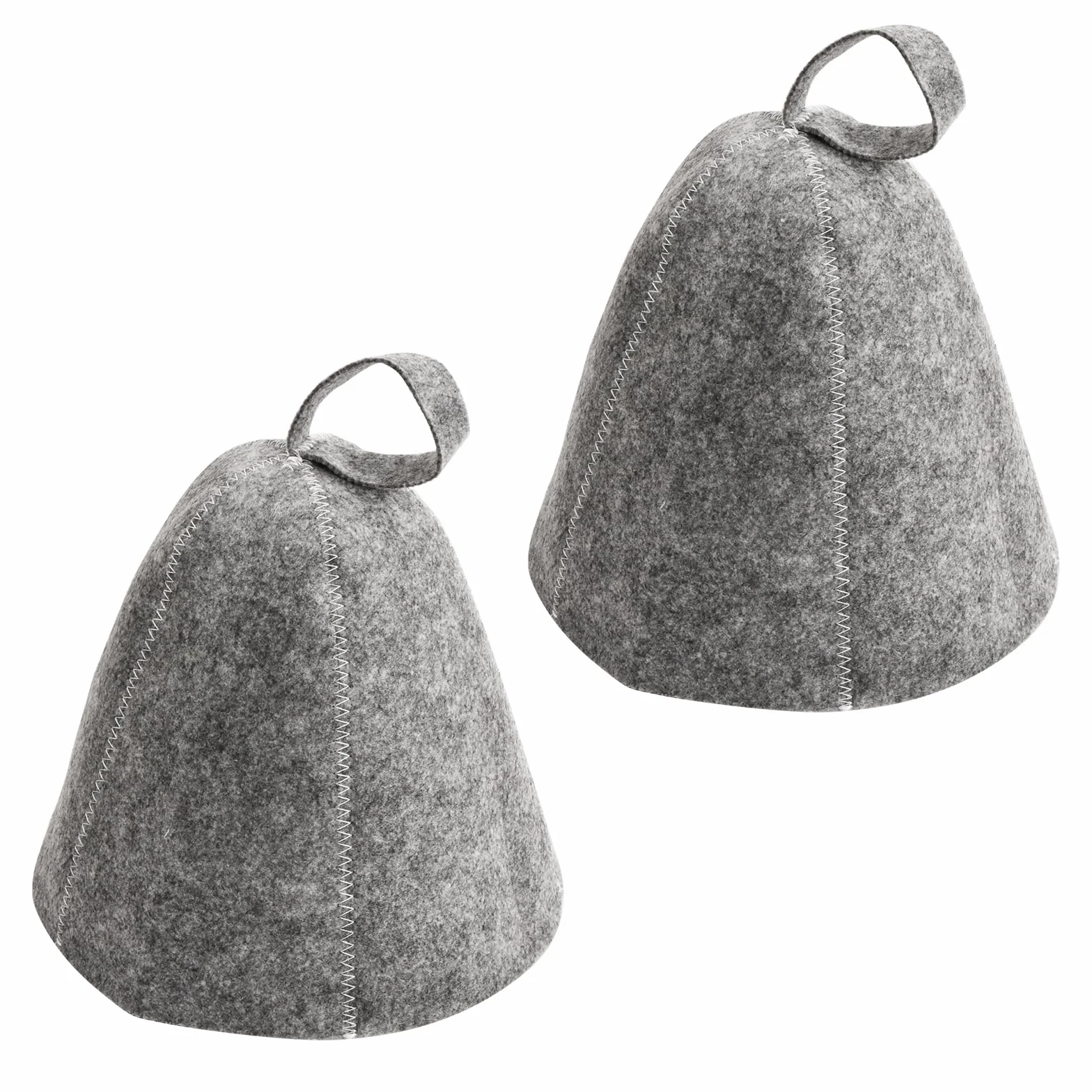 Cappello Sauna in Feltro 2 PCS Anti-Calore per Uomo e Donna Grigio