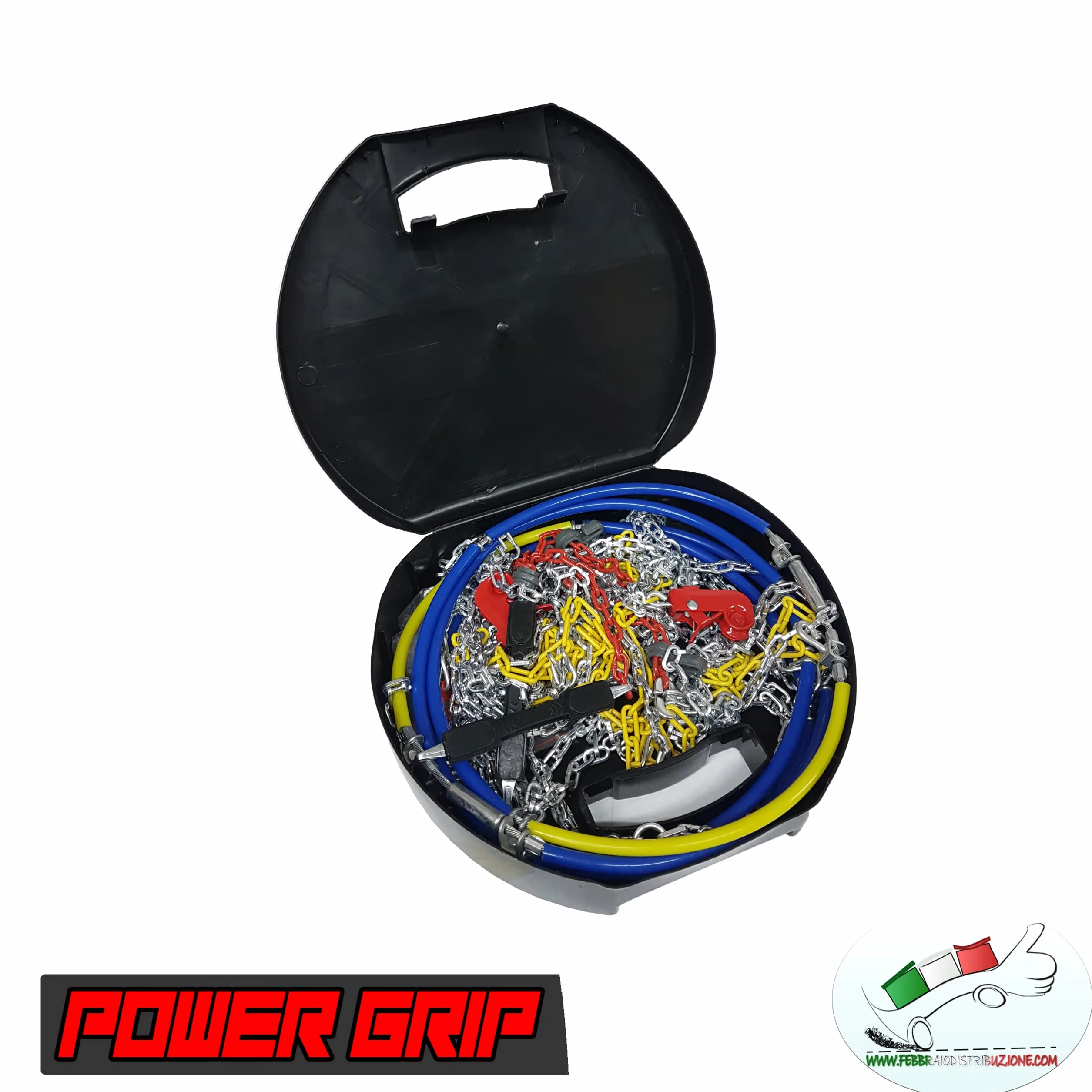 Catene da Neve 9mm Omologate TÜV GS Onorm Gruppo 140 Acciaio Montaggio Facile